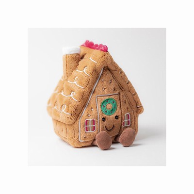 Jellycat Gingerbread House USA | 52369NTUK